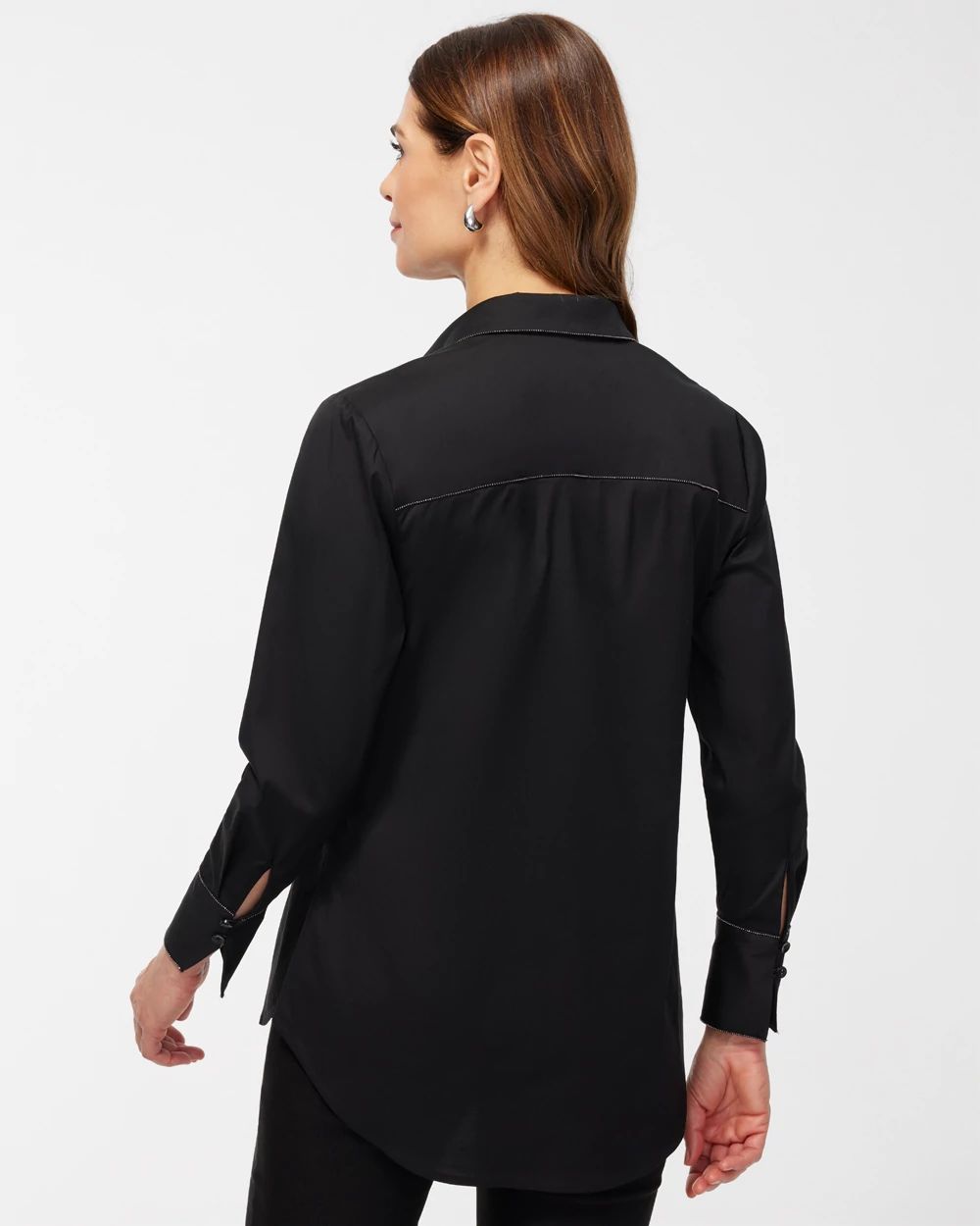 Poplin Embellished Tunic | Chico's
